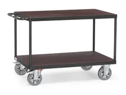 Tafelwagens 12405 Ral7016 1200kg 2 Etages 1600x800mm Watervast