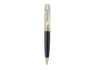 Balpen Sheaffer 300 E9347 Engraved matt black shiny chrome cap - 6