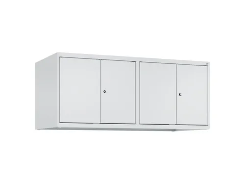 opzetkast,v. locker,4vak.,vak B 300mm,HxBxD 500x1200x500mm,vleugeldeur