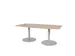 Table De Réunion Linesto Hauteur Fixe 200x100cm Havane/cerisier - Alu