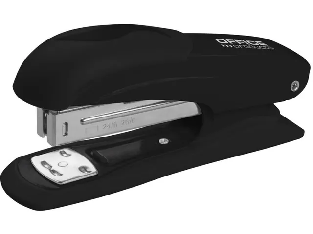 Nietmachine metaal voor nietjes nr. 24/6 26/6 30 vel 60mm zwart