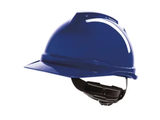 MSA V-Gard 500 GV552 veiligheidshelm, ABS, blauw, per stuk, niet geven - 1