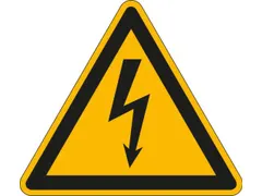 Waarschuwingsbord Waarschuwing: Elektrische Spanning Sticker Folie