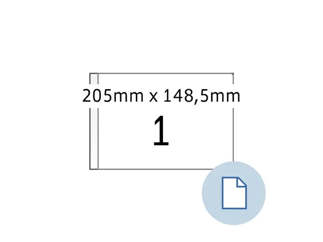 Etiket HERMA 8493 A5 EXPRESS 1000 205x148.5 mm wit 1000stuks
