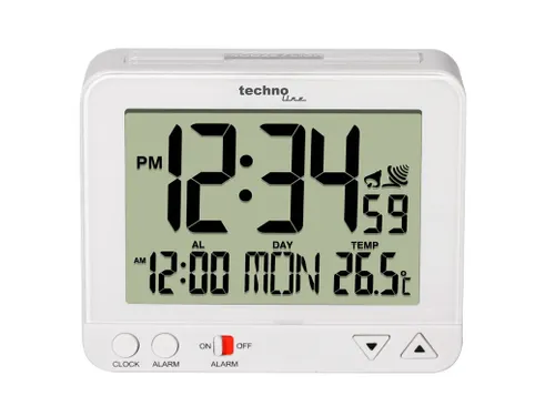 Wekker Technoline WT 195 95x80x32mm wit