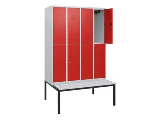 Dubbeldekse dekenkist,HxBxD 1950x1200x815mm,4x2vak.,vak B 300mm - 2