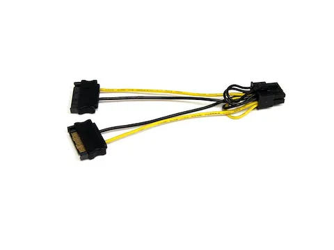 15cm SATA Voeding naar 8-pins PCI Express Videokaart Voeding Verloopka