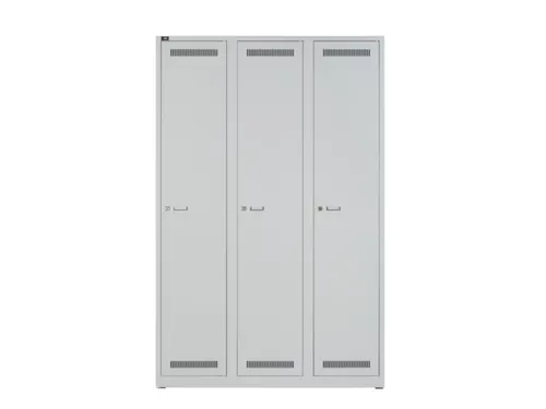 garderobekast,HxBxD 1850x1200x500mm,3vak,vak B 300mm,cil.-slot