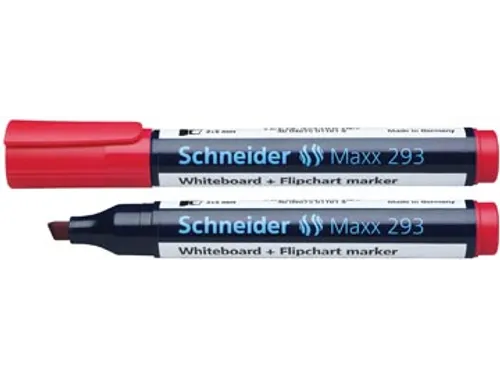 Schneider Whiteboard + Flipchart Marker Maxx 293 Rood