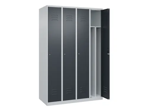 locker voor scheiding van kleding,HxBxD 1850x1200x500mm,4vak