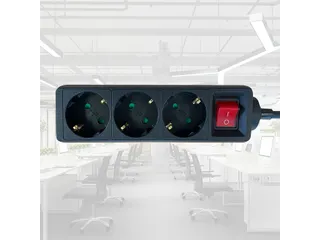 Stekkerdoos BRASQ 3 voudig 1.4 meter zwart - 9