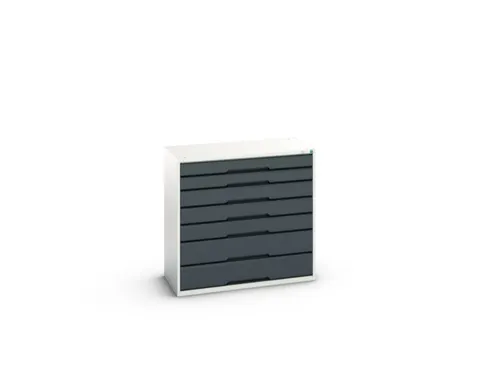 ladekast HxBxD 1000x1050x550mm 7laden romp RAL7035 front RAL7016
