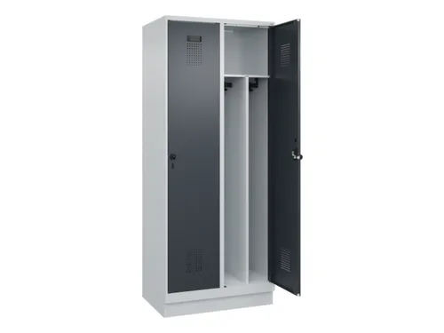 locker voor scheiding van kleding,HxBxD 1950x800x500mm,2vak