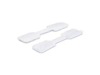 9cm Kabel Labels klittenband wit 100 stuks - 1