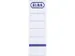 Etiquette dorsale Elba Large 59x190mm adhésive blanc/bleu 10 pièces