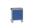 gereedschapswagen 980x800x600mm linoleum blad 6 laden RAL7035+RAL5010