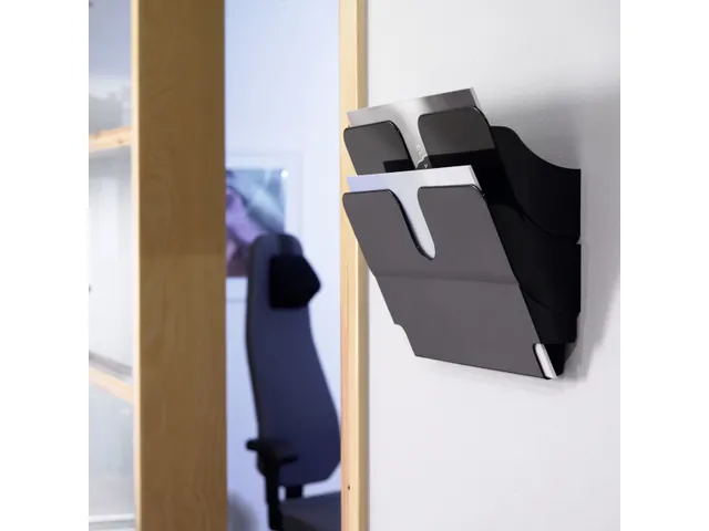 Wandfolderhouder Flexiplus 2 A4 Landscape Zwart