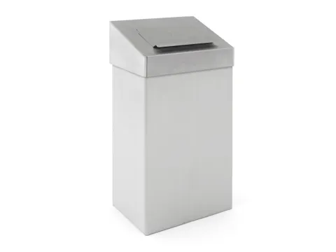 Afvalbak Met Hygiënische Top 18 Liter Rvs