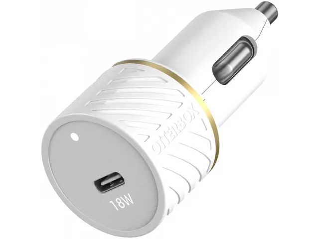 OtterBox Autolader + USB-C 18W naar Lightning kabel 1m wit