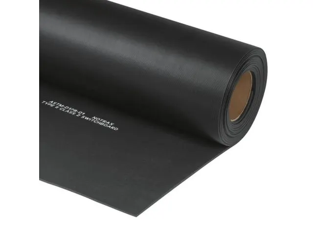 ESD-werkplekmat,metergoed,ESD,17000 V,HxB 6x910mm,PVC,geribd,isolerend