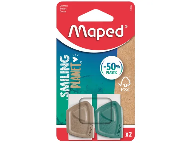 Gomme Maped Smiling Planet blister 2 pièces