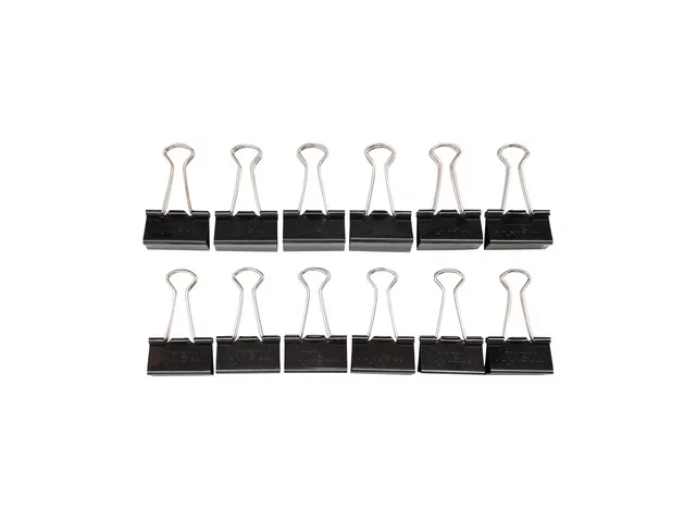 Papierklem MAUL 215 foldback 32mm capaciteit 13mm zwart