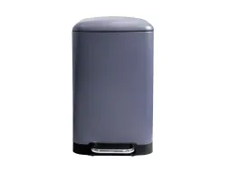 Pedaalemmer 30 Liter Rectangular Metaal Grijs Antraciet