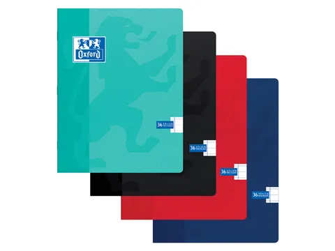 Schrift Oxford school A5 72blz lijn assorti