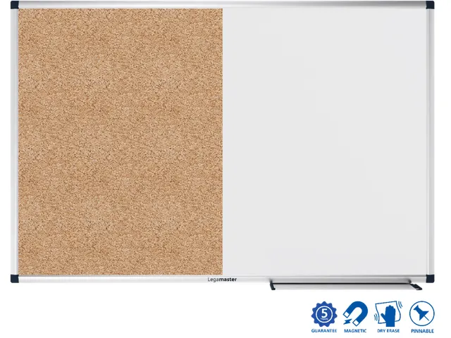 Legamaster UNITE combibord 60x90cm aluminium frame