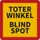 aanwijzingsbord,Dode hoek Blind spot,PVC,geel/rood/zwart