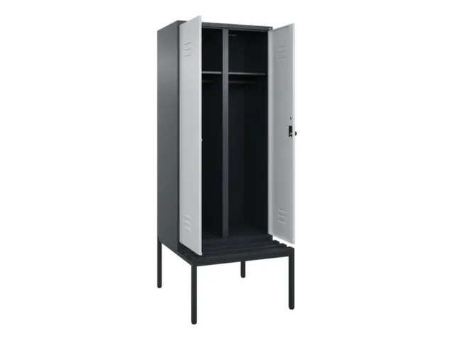 locker voor scheiding van kleding,HxBxD 2120x800x815mm,2vak