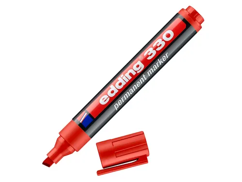 Viltstift edding 330 schuin 1.5-5mm rood