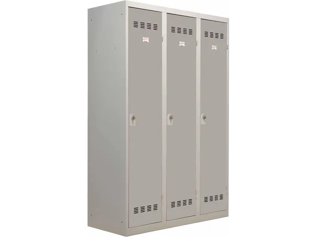 Industriële garderobekast vuile industrie 3 deuren