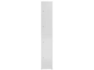 Lockerkast 1800x310x500mm 1x4 vakken cilinderslot, sokkel, RAL7035 - 2