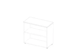 kantoorstelling,HxBxD 815x900x450mm,1xhouten vloer,2ordnerhoogtes