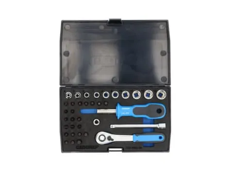 D 20 PME-20 Jeu de clés à douilles 1/4 37pièces UD-IN-IS-PH-PZ-TX