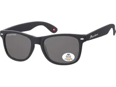 Zonnebril Montana met smoke gepolariseerd glas zwart