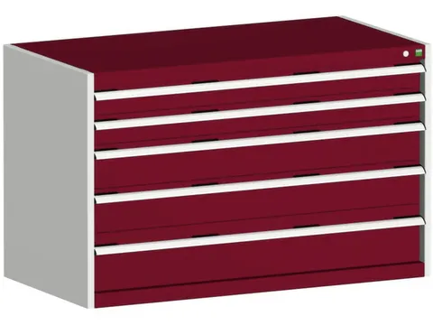 ladekast 800x1300x750mm 5laden zware lasten RAL7035 front RAL3004