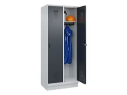locker,HxBxD 1950x800x500mm,2vak,vak B 400mm,draaigrendel,sokkel