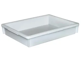 Stapelbak Pe Hxlxb 85X460X360Mm Inhoud 10L Naturel Wit - 1