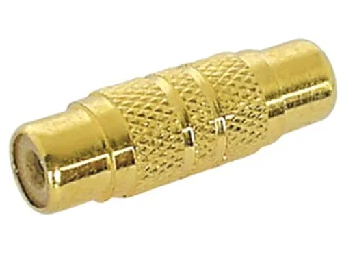Vrouwelijke Rca Plug Naar Vrouwelijke Rca Plug - Verguld