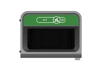 Configure Recyclingstation GFT 125 Liter Antraciet Groen - 2