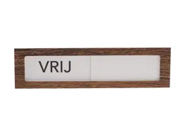 Premium Schuifbord Donker Houtlook Wit Vrij Bezet 150x40mm