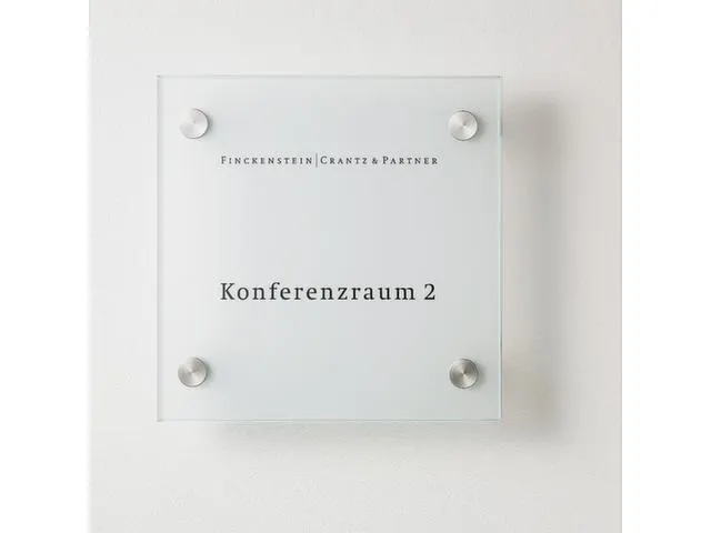 Deurbordje HxBxD 150x150x28mm 4 Wandhouders Rvs