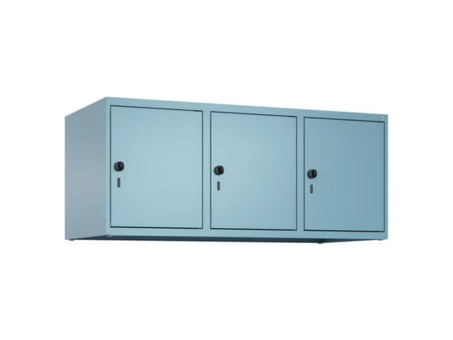opzetkast,v. locker,3vak.,vak B 400mm,HxBxD 500x1200x500mm