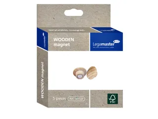 Magneet Legamaster hout 5 stuks - 4
