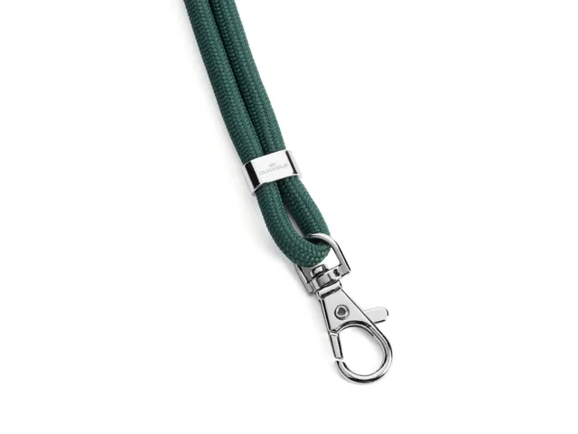 Textielkoord Gerecycled PET Met Karabijnhaak Groen 10 Stuks