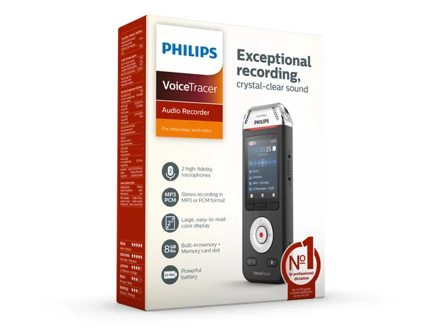 Enregistreur audio Philips DVT 2110 pour interviews