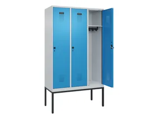 locker,HxBxD 2120x1200x500mm,3vak,vak B 400mm,draaigrendel - 1