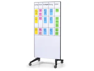 Mobiel Glasbord Wit Magnetisch 90x175cm - 3